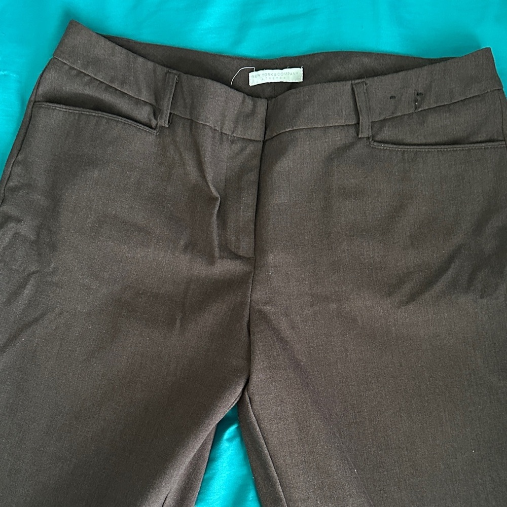 New York & Company Brown Pantsuit